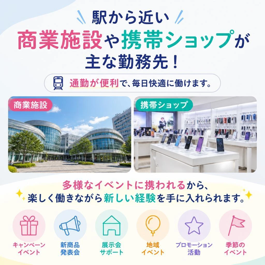 バラエティ豊かな勤務地