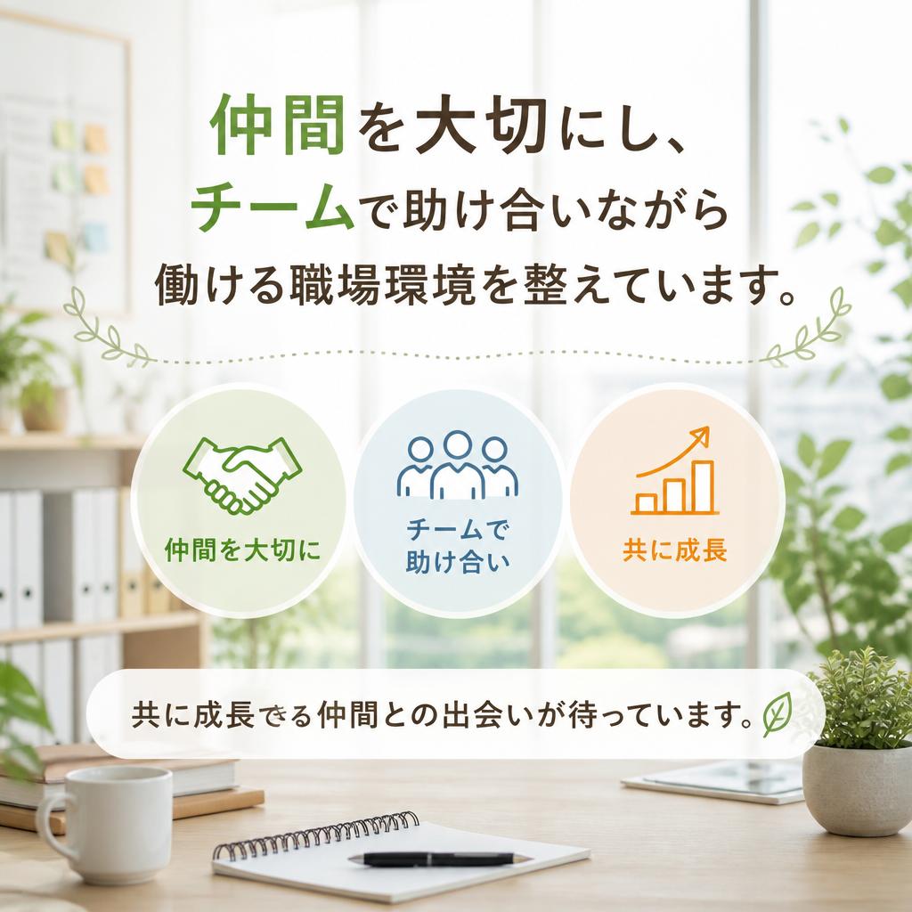 仲間と共に成長できる環境