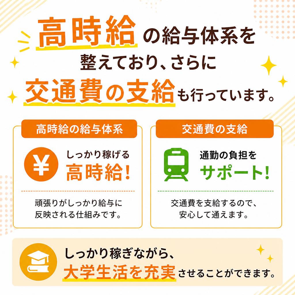 高時給＆交通費支給！